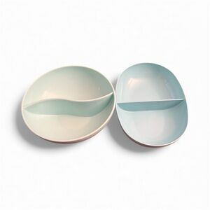Set of Two vintage Divided bowls